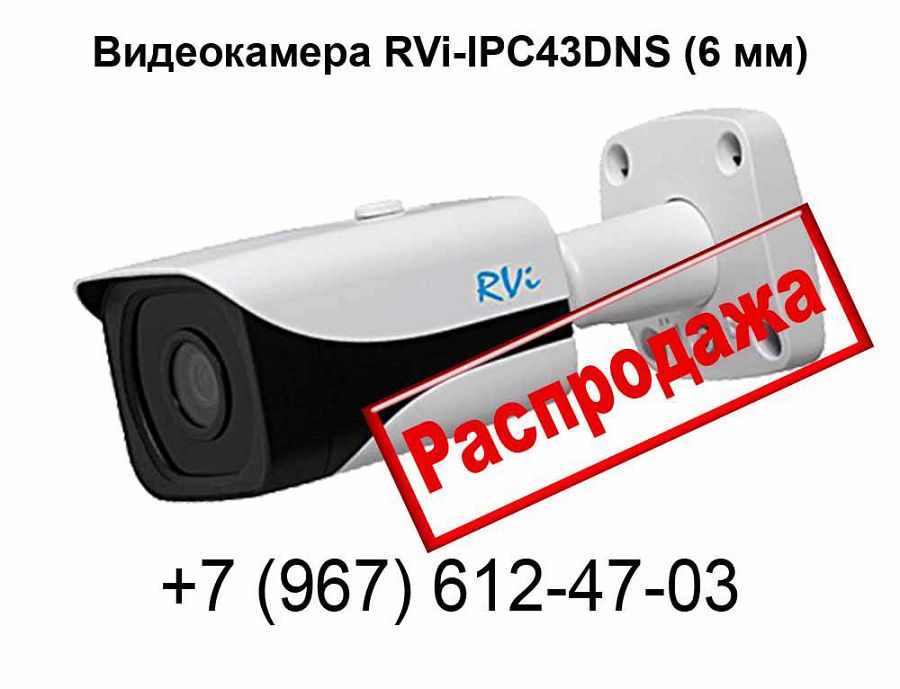 Видеокамера RVi-IPC43DNS (6 мм)